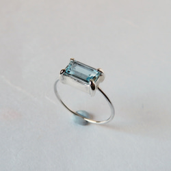 アクアマリン 0.88ct リング 5枚目の画像