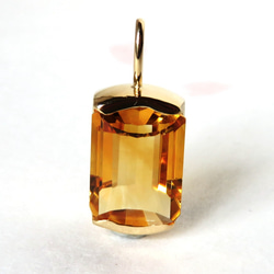 シトリン 5.91ct 14.1×9.8mm ネックレスペンダントトップ 2枚目の画像