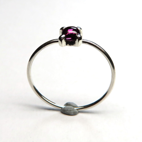 K18 ガーネット　カボション　リング ガーネット K18リング(パレット/カボションカット/フクリン/1月