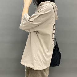 新作 多色 半袖Tシャツ フード付き レディース シャツ ゆるい ホワイト 春夏 コートトップ カジュアル コトン 9枚目の画像