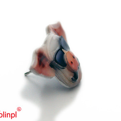 3Dプリントピアス-FLING PIG 3枚目の画像