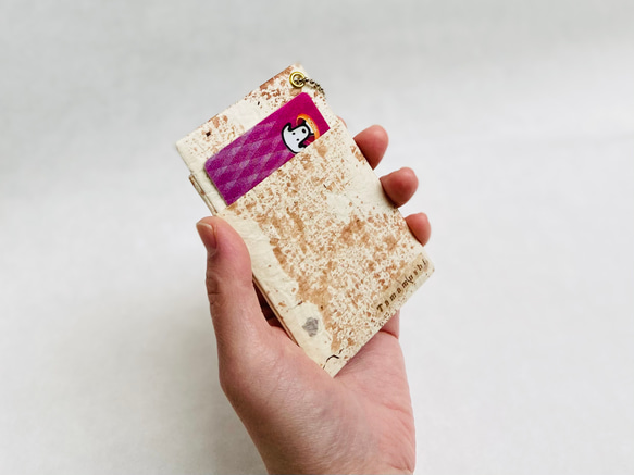 柿渋和紙のパスケース 5枚目の画像