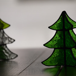 ステンドグラス　クリスマスツリーa 1枚目の画像