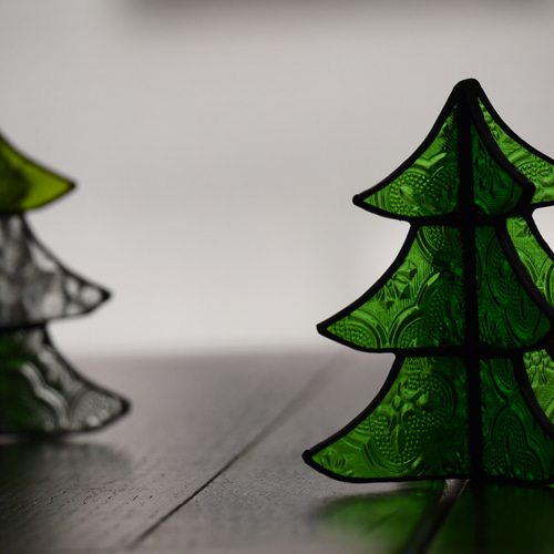ステンドグラス クリスマスツリー クリスマスツリー(ステンドグラス用ガラス使用) クリスマス