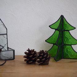 ステンドグラス　クリスマスツリーa 4枚目の画像