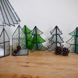 ステンドグラス　クリスマスツリー　ｆ 3枚目の画像