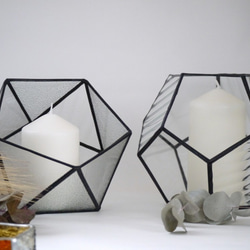 ステンドグラス 　テラリウム（大）５角形12面体 2枚目の画像