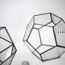 ステンドグラス 　テラリウム（大）５角形12面体 4枚目の画像