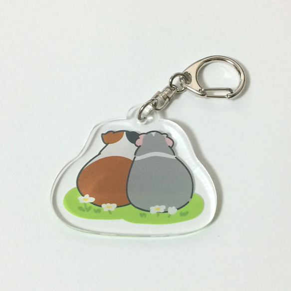 Guinea pig Key chain (Back)〜豚鼠/天竺鼠〜 第1張的照片