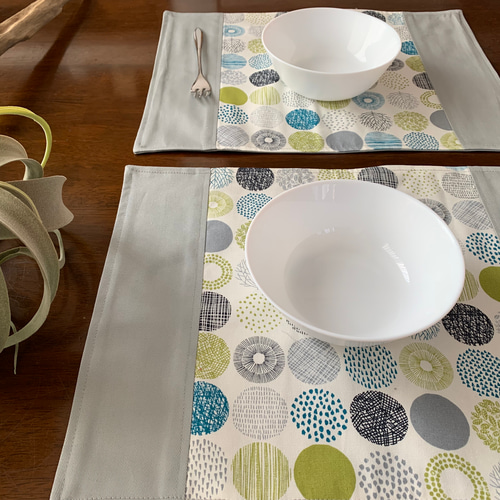 送料無料♪ 北欧風 北欧サークル ランチョンマット インテリアマット