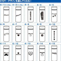 【350ｍＬ】《無印良品》名入れ・名前入り／保温保冷マグ・ステンレス製携帯用魔法瓶・水筒・魔法瓶〈No.101〉 2枚目の画像