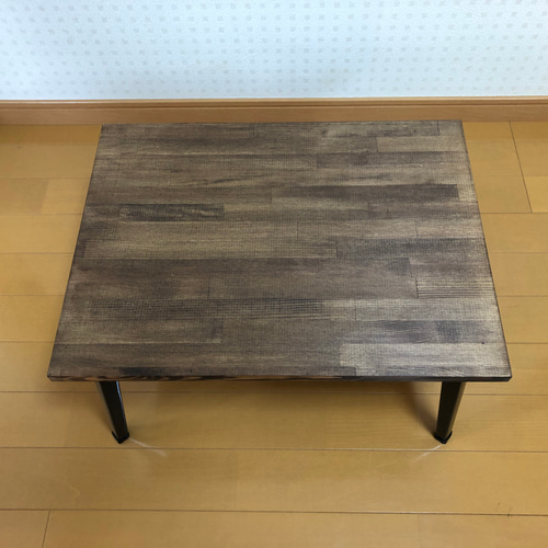 アンティーク　テーブル　ウォルナット　折りたたみ　収納 ウォルナット（水性ニス仕上げ）／BIG】アンティーク風