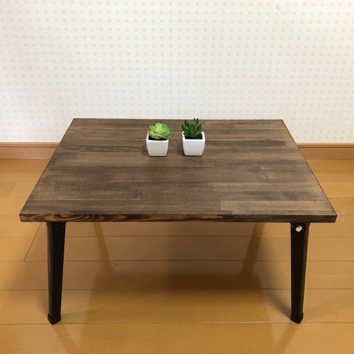 国産】Slim ウォールナット折りたたみ可能なテーブル 幅105cm