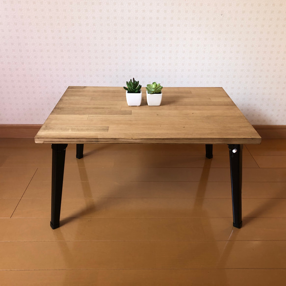 ラスティックパイン/超ミニ】アンティーク風・折りたたみ式ロー