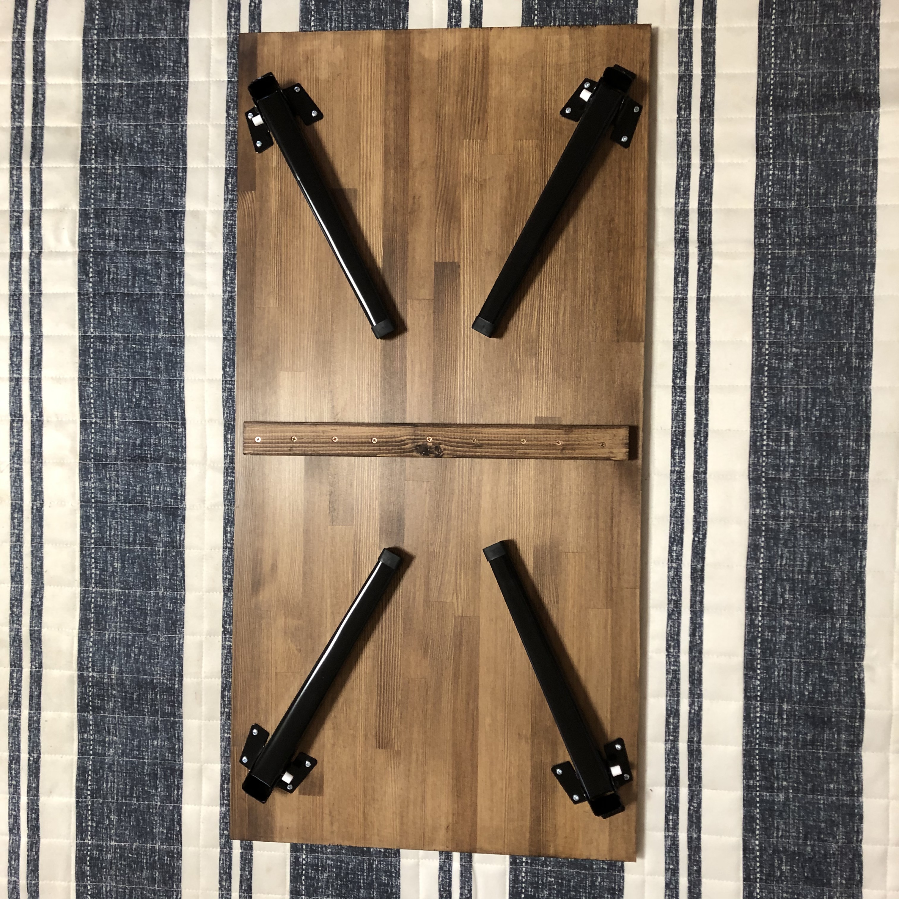 【ウォルナット①／1枚板】アンティーク風・折りたたみ式ローテーブル・カフェテーブル・テーブル・一人暮らし＜No.176＞