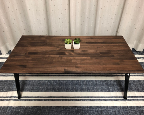 ローテーブル　✨木製　ハンドメイド　サイドテーブル　古材風　おりたたみ ローテーブル✨木製ハンドメイドサイドテーブル古材風折りたたみ