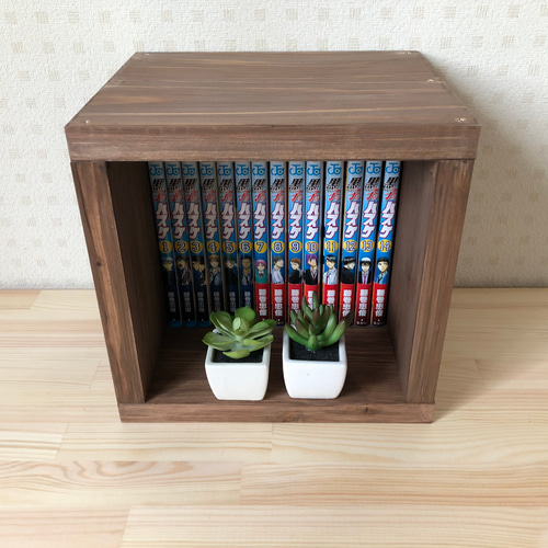 1ケース／水性ニス仕上げ】棚・ボックス・キューブボックス・収納