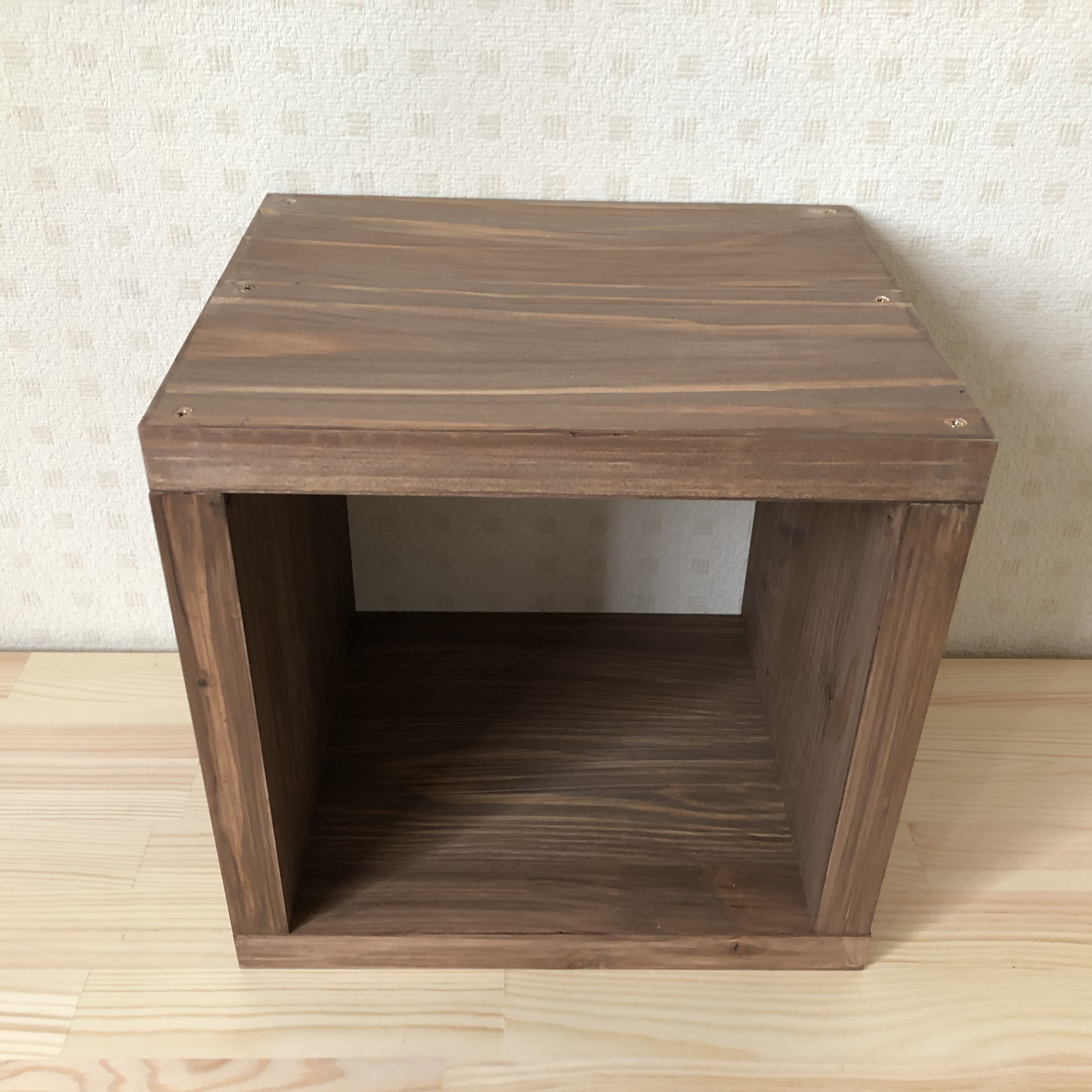 【3ケース／水性ニス仕上げ】棚・ボックス・キューブボックス・収納・ラック・本棚・シェルフ＜No.185＞