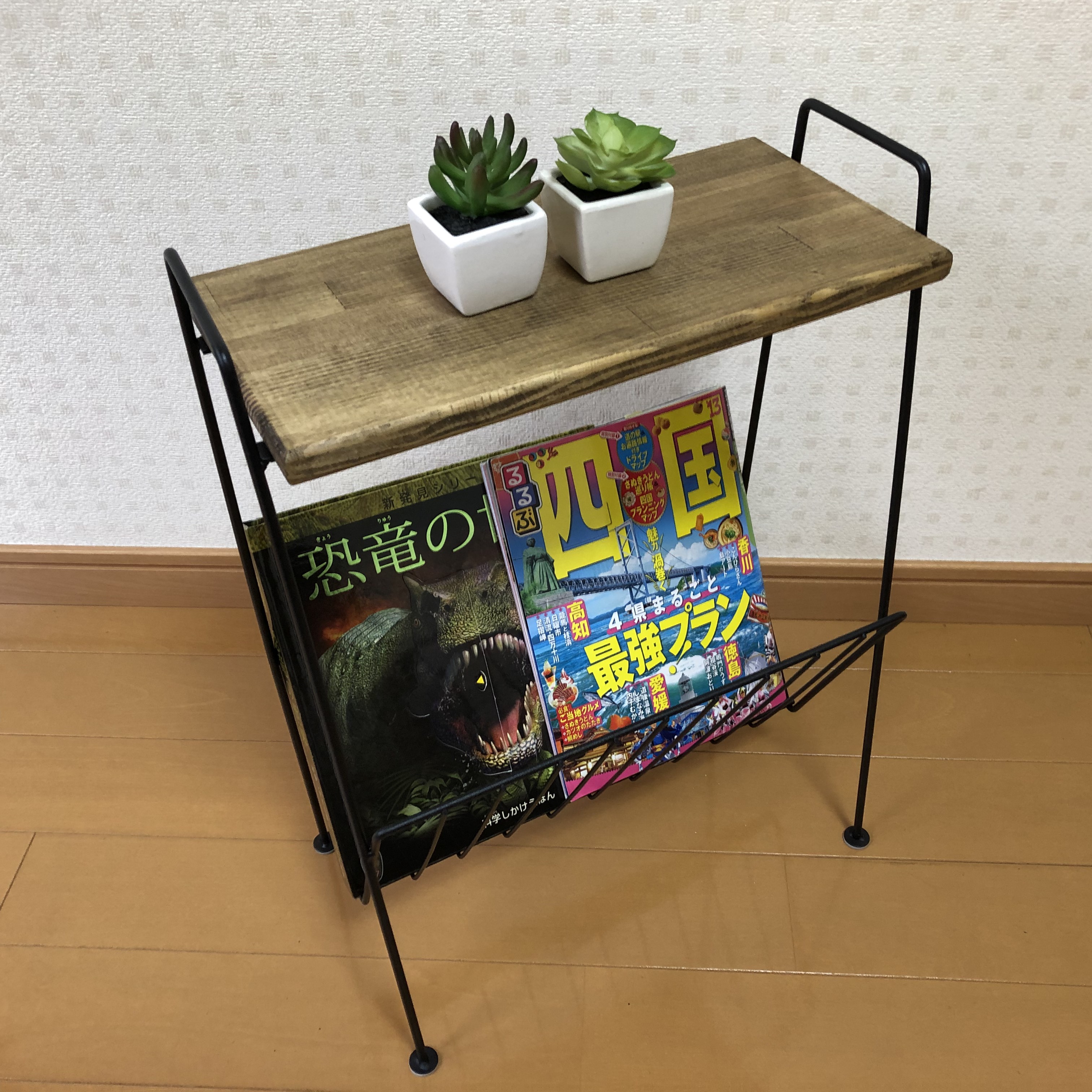 【ジャコビーン】マガジンラック ラック・ サイドテーブル・ ソファ・テーブル<No.201>