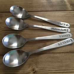 無印良品のスプーンに名入れ・名前入れ】スプーン・カレースプーン