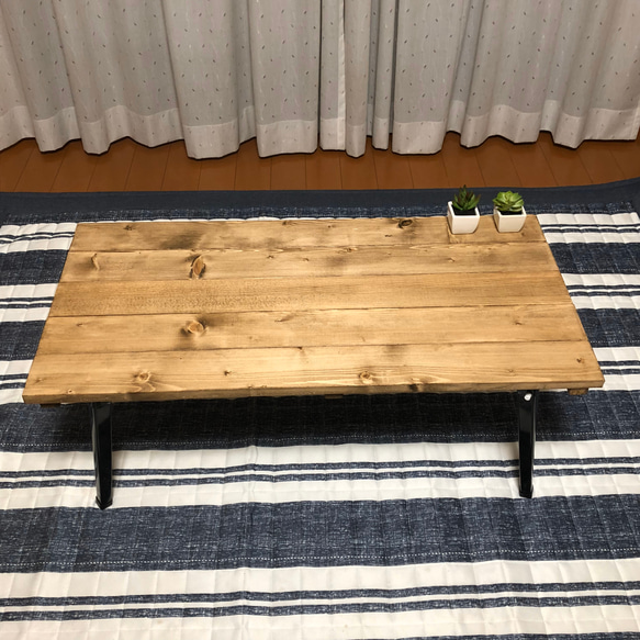 90✕54ジャコビーン　　カフェテーブル　折り畳み式　　無垢材 90×54 ウォールナット カフェテーブル 折り畳み式 アンティーク
