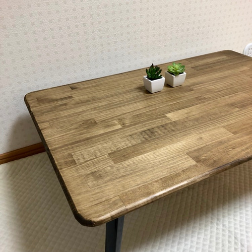 角丸/側面は面取り加工済み】アンティーク風・折りたたみ式 ロー