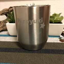 【名前入り・名入れ／360mL】サーモス　タンブラー・お酒・ビール・グラス＜THERMOS＞※定形外発送＜No.057＞ 1枚目の画像