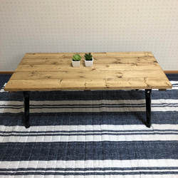 アカシア集成材 折りたたみ テーブル キャンプ ローテーブル900×500