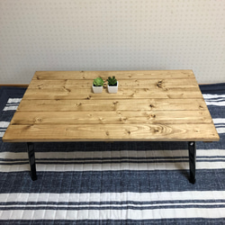 アカシア集成材 折りたたみ テーブル キャンプ ローテーブル900