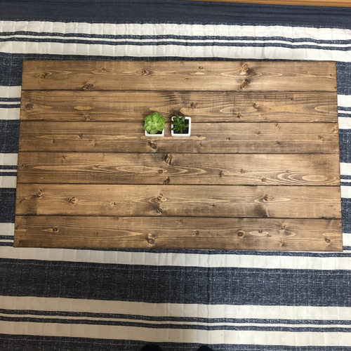 ウォルナット/BIG】アンティーク風・折りたたみ式ローテーブル