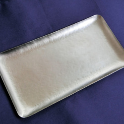 真鍮トレイ　長皿　キャッシュトレイ　 ペンスタンド　ペントレイ　キートレイ　メガネ置き　艶消し 3枚目の画像