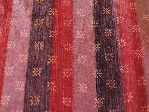 インド産木版更紗サンガネール生地ビンテージ　FIC22 4枚目の画像