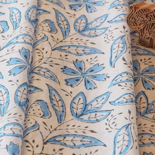 インド更紗ハンドブロックコットン1.8mカット販売 FIC1104 生地 kain