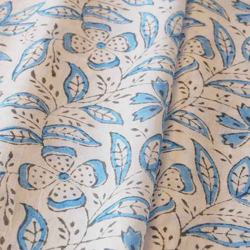 アンチック　インド更紗 インド更紗ハンドブロックコットン1.8mカット販売 FIC1104 生地 kain