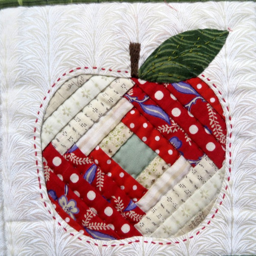 リンゴのタペストリー タペストリー・壁掛け Quilt-mama 通販 11523732