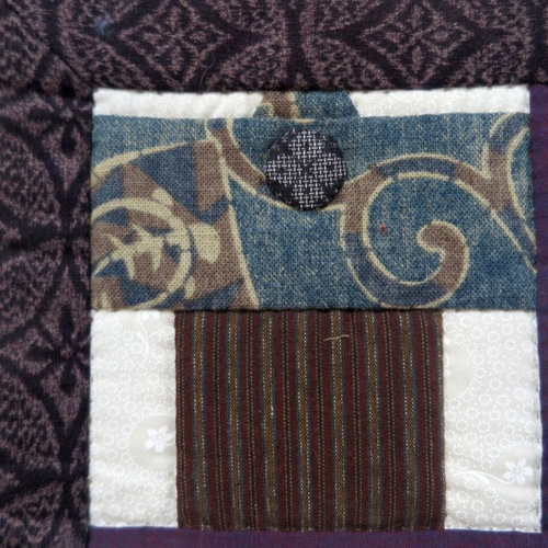 和のアイテムのパッチワークタペストリー（和風） タペストリー