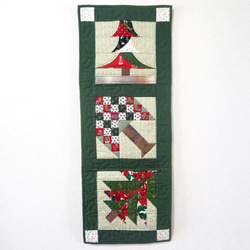 ステンドグラスキルト葡萄のタペストリー タペストリー・壁掛け Quilt