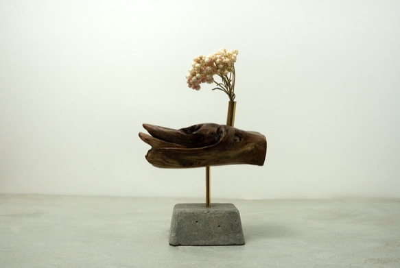 Driftwood dried flower vase (10) 1枚目の画像