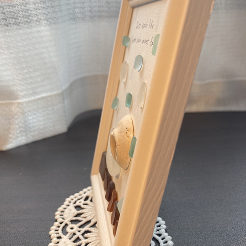 ハンドメイド シーグラス アート 雨の日のお散歩ˎˊ˗ フォト