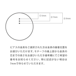 HEXAGON モノトーン ピアス・イヤリング 4枚目の画像