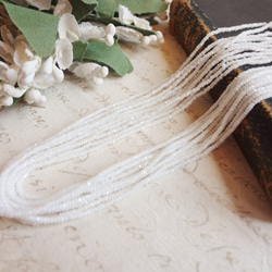 フランス　ヴィンテージシードビーズ　極小カット・白（7ｇ） 5枚目の画像