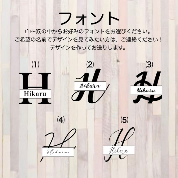 【名入れ】木製コースター(シンプルイニシャル)　フォントが選べるオーダーメイド 6枚目の画像