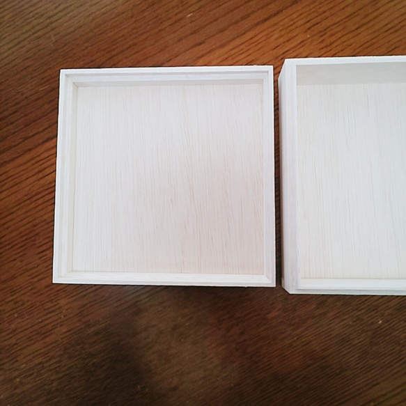 　バームクーヘン木箱　正方形　業務用(１ケース84個入り） 2枚目の画像