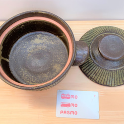 ストライプ土鍋(一人用)　5号　耐熱陶器 10枚目の画像