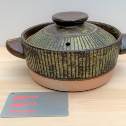 ストライプ土鍋(一人用)　5号　耐熱陶器 9枚目の画像