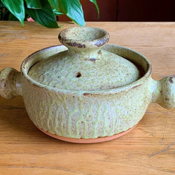 緑釉丸土鍋(一人用) 5号 耐熱陶器 鍋・土鍋 しもつけ窯 通販 11278744