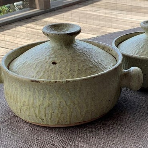 緑釉丸土鍋(三人用) 8号 耐熱陶器 鍋・土鍋 しもつけ窯 通販 11279443