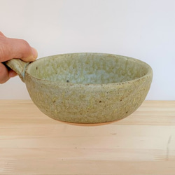 緑釉とんすい　耐熱陶器　鍋取り鉢 5枚目の画像
