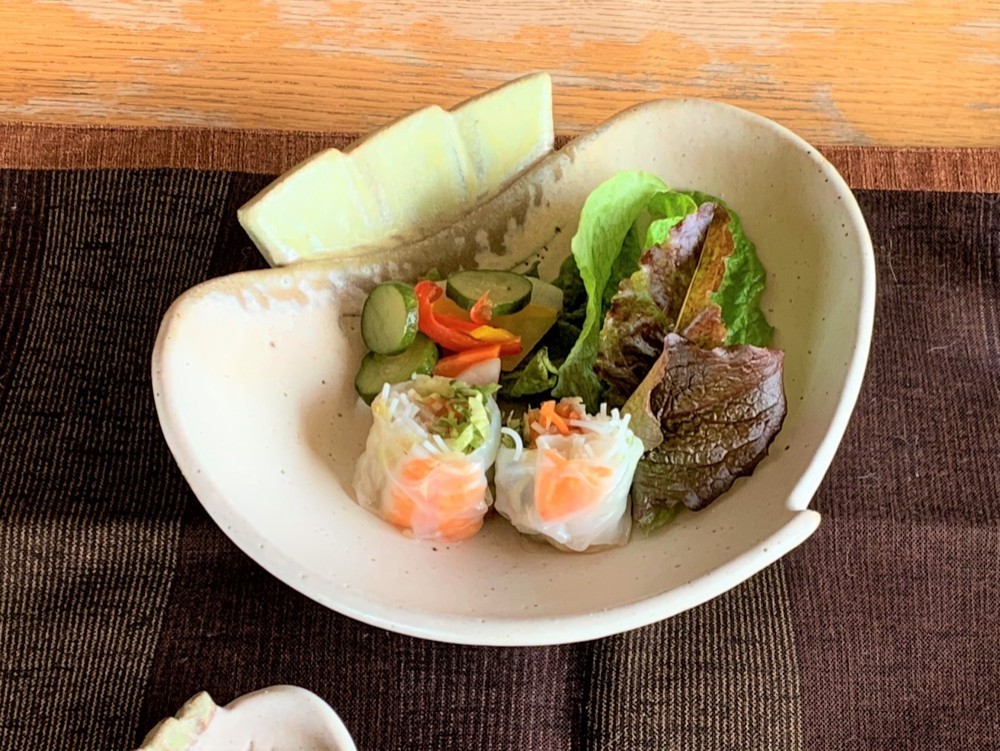 粉引かぶ皿(大)　陶器