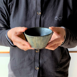 ストライプ深鉢(小)　陶器　 5枚目の画像